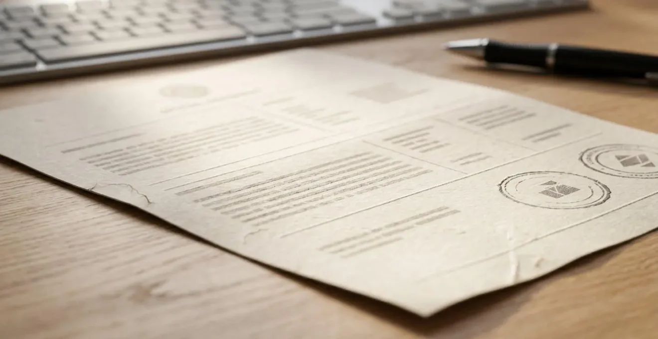 Document officiel d'attestation de conduite accompagnée posé sur un bureau