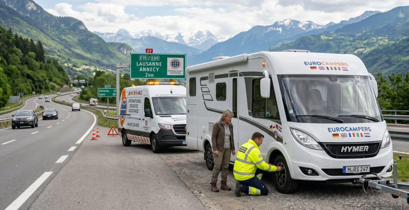 Dispositif d'assistance routière internationale pour camping-car