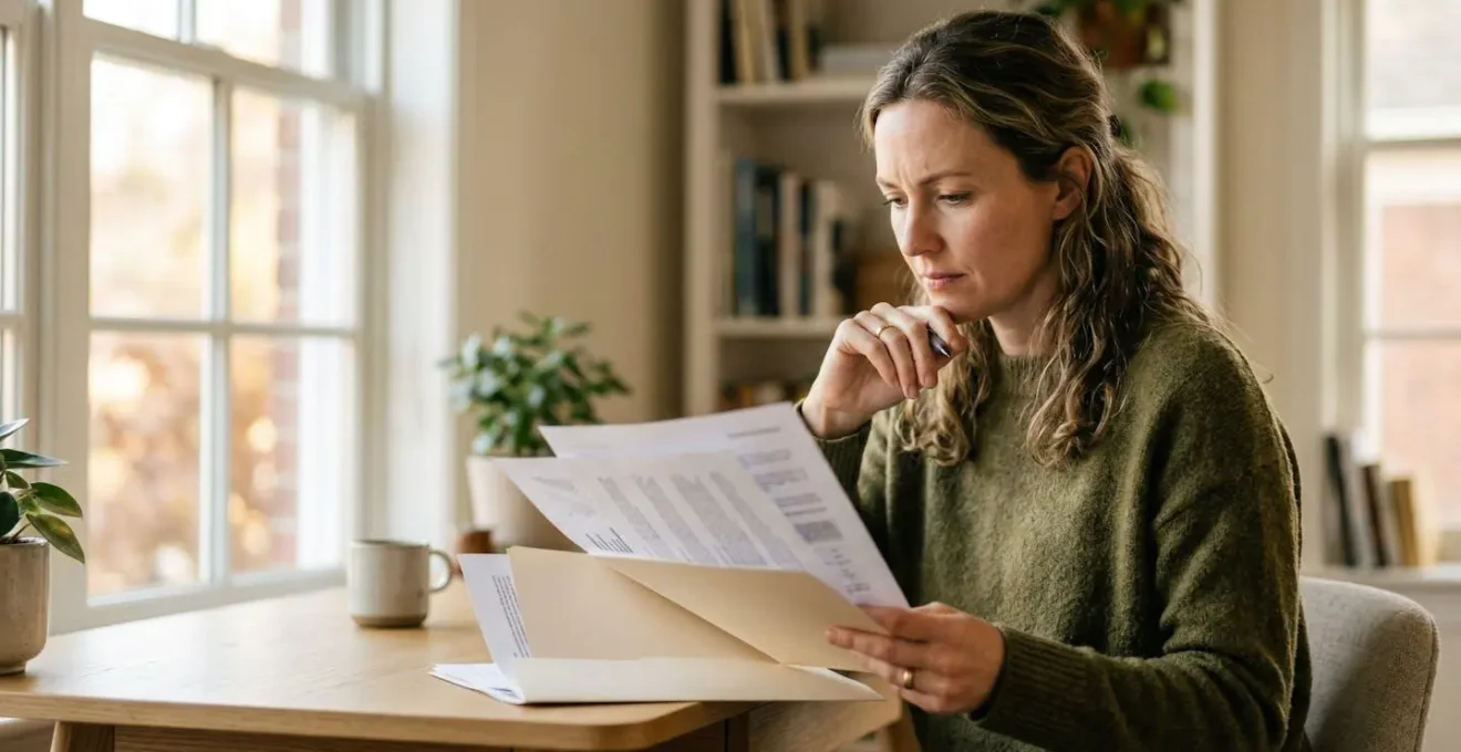 Personne analysant attentivement les documents d'assurance automobile pour optimiser ses garanties et réaliser des économies